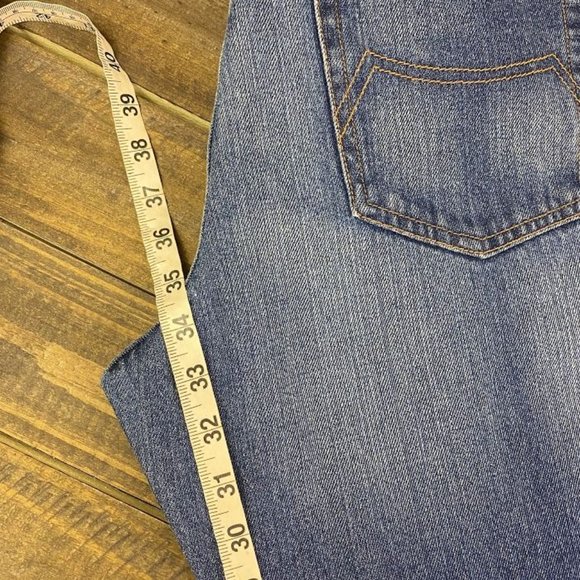 BRAND NEW - Triple Black Medium Wash Men's Denim Jeans Straight Fit Sz. 32/33 - Picture 8 of 8